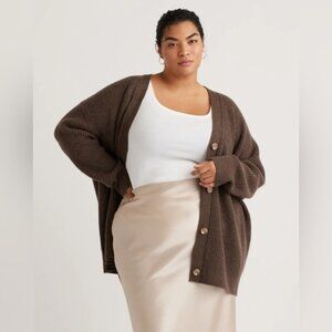 Mongolian Cashmere Oversized Boyfriend Cardigan Sweater. Like new. Retail 140$